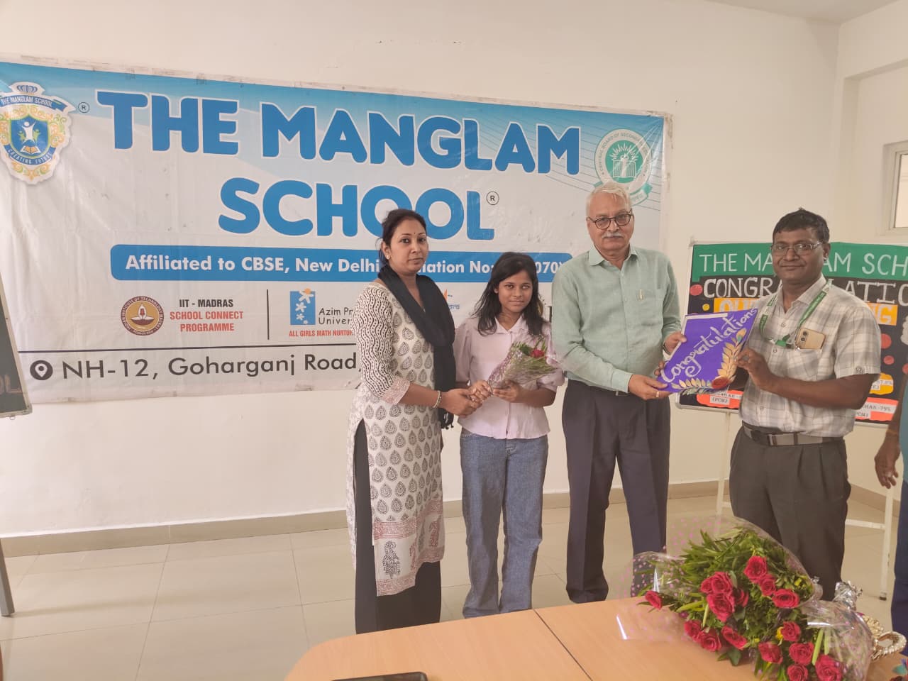CBSE Class XII Students of The Manglam School Honoured for Outstanding Results in Session 2025–26
